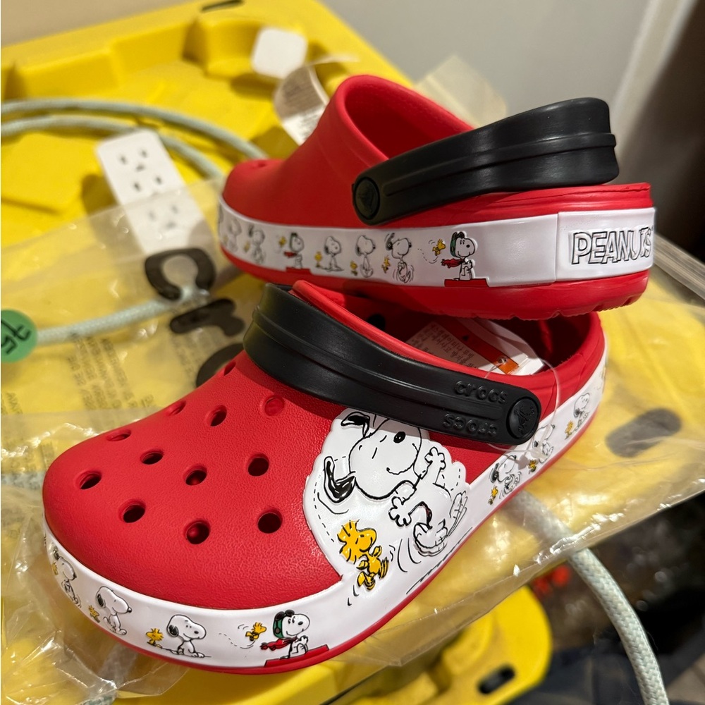 CROCS Kids Red Peanuts Water Shoes